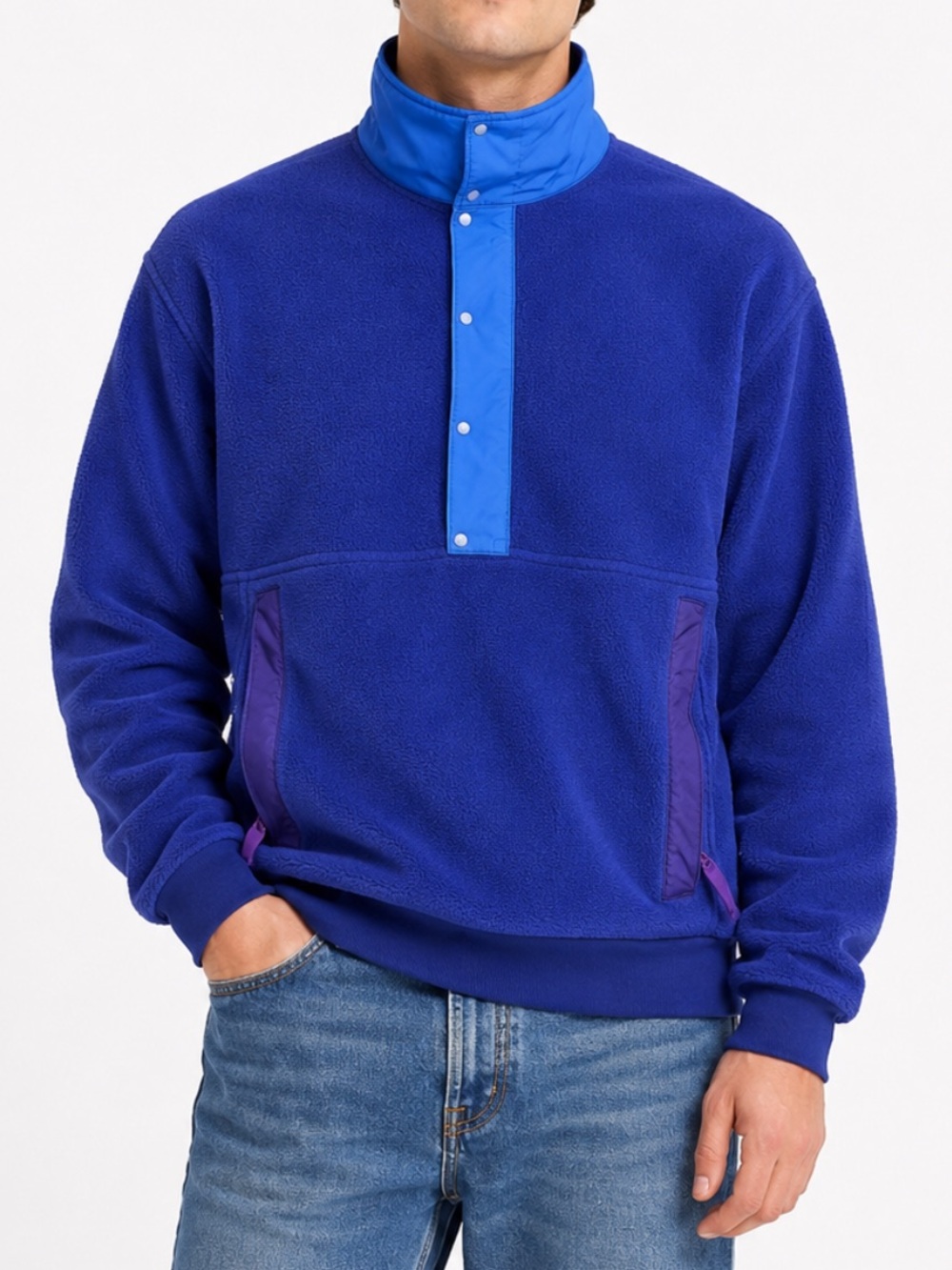Patagonia Men’s Vintage Rare Half Zip Synchilla Snap-T Fleece - Small - Blue